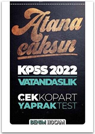 KPSS Vatandaşlık Çek Kopart Yaprak Test - 1