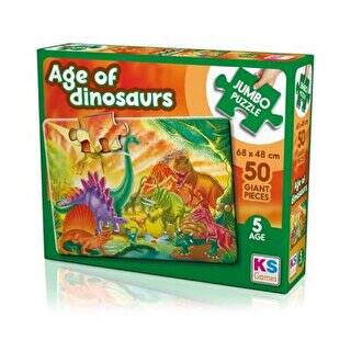 Ks Games The Age Of Dinosaurs 50 Parça Jumbo Boy Puzzle - 1