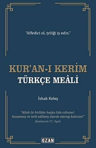 Kur’an-ı Kerim Türkçe Meali - 1