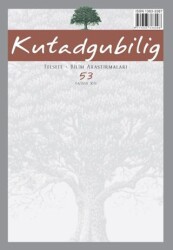 Kutadgubilig: Felsefe-Bilim Araştırmaları Dergisi Sayı: 53 Haziran 2026 - Dergah Yayınları