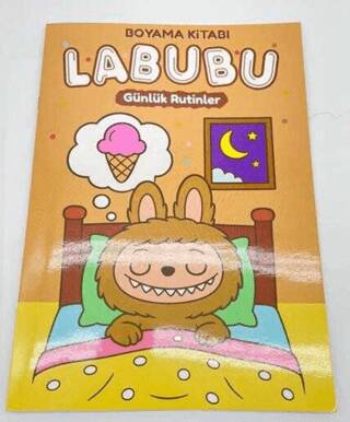 Labubu Günlük Rutinler A4 Boyama Kitabı 16 Sayfa - 1