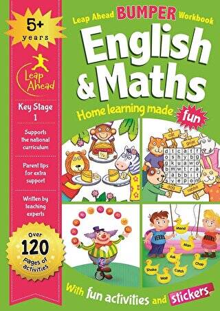 Leap Ahead Bumper Workbook: 5+ Years English and Maths - 1