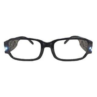 Led Işıklı Kitap Okuma Gözlüğü - Siyah - 1