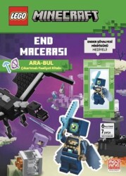 Lego Minecraft End Macerası - Ara-Bul Çıkartmalı Faaliyet Kitabı - Ender Şövalyesi Minifügürü Hediyeli - Beta Kids