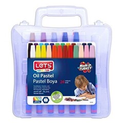 Lets 24 Renk Pastel Boya Plastik Çantalı - LK-24 - 1