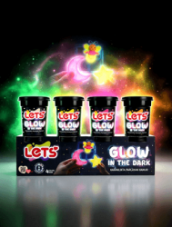 Let`s 4 Renk Karanlıkta Parlayan Oyun Hamuru 440g - Lets