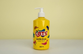 Let’s Akrilik Boya Sarı 500 ml - 1