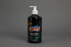 Let’s Akrilik Boya Siyah 500 ml - 1