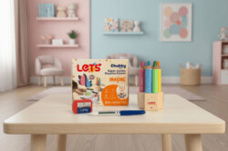 Let’s Chubby 3in1 Boya Kalemi Pastel 6 Renk 10 mm + Kalemtıraş - 1