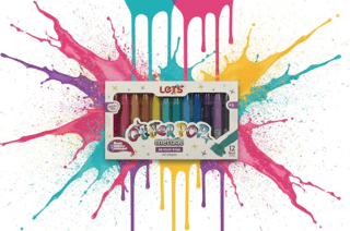 Let’s Glitterpop Metalik Jel Mum Boya 12 Renk - 1