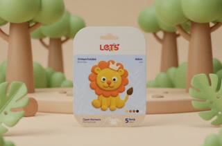 Let’s Mini Changelle 5 Renk Orman Kulübü Aslan Oyun Hamuru 120g - 1