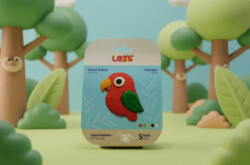 Let’s Mini Changelle 5 Renk Orman Kulübü Papağan Oyun Hamuru 120g - Lets