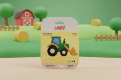 Let`s Mini Changelle 5 Renk Taşıt Atölyesi Traktör Oyun Hamuru 120g - Lets