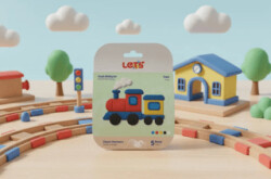 Let`s Mini Changelle 5 Renk Taşıt Atölyesi Tren Oyun Hamuru 120g - Lets
