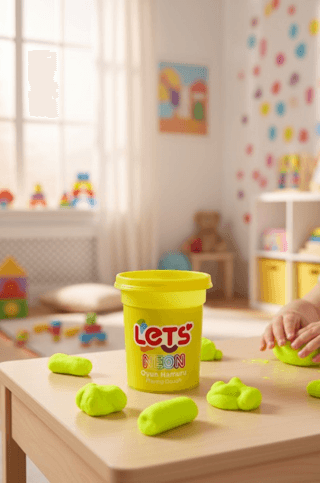 Let`s Neon Oyun Hamuru Sarı 110g - 1