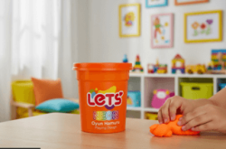 Let`s Neon Oyun Hamuru Turuncu 110g - Lets