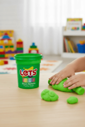 Let`s Neon Oyun Hamuru Yeşil 110g - Lets