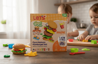 Let`s Oyun Hamuru Hamburger Seti - 1