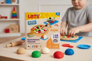Let`s Oyun Hamuru Pizza Seti - 1