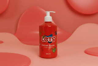 Let’s Parmak Boyası Kırmızı 500 ml - 1