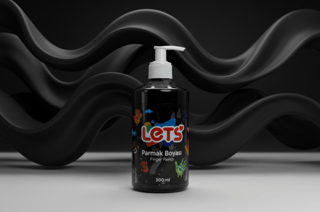 Let’s Parmak Boyası Siyah 500 ml - 1