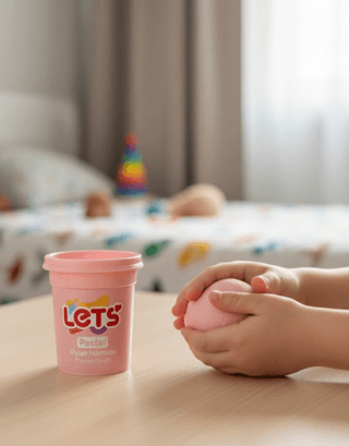 Let`s Pastel Oyun Hamuru Pembe 110g - 1