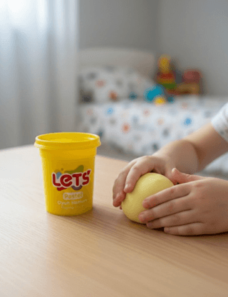 Let`s Pastel Oyun Hamuru Sarı 110g - 1