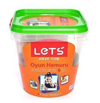 Lets Plastik Kova Oyun Hamuru 6 Renk L8700 - 1