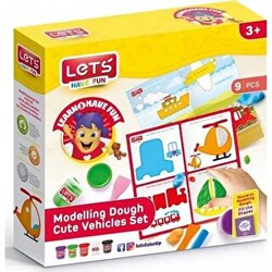 Lets Sevimli Araçlar Matı Oyun Hamuru L9008 - 1