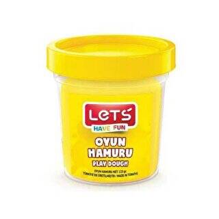 Lets Tek Renk Oyun Hamuru 115Gr Neon Sarı - 1