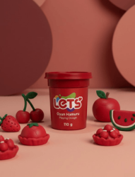 Let`s Oyun Hamuru Kırmızı 110g - Lets