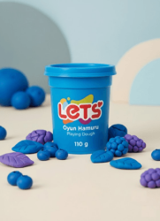 Let`s Oyun Hamuru Mavi 110g - Lets