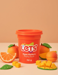 Let`s Oyun Hamuru Turuncu 110g - Lets