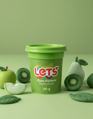 Let`s Oyun Hamuru Yeşil 110g - 1