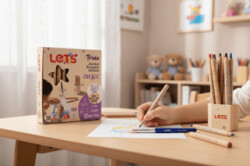 Let’s Triola 3in1 Jumbo Boyama Kalemi 12 Renk 6 mm + Fırça - 1
