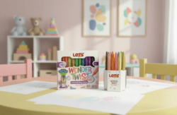 Let’s Wonder Twist Pastel Mini Çevirmeli Mum Boya 12 Renk - 1