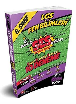 LGS 8. Sınıf SES Getirecek Fen Bilimleri 10 Deneme - 1