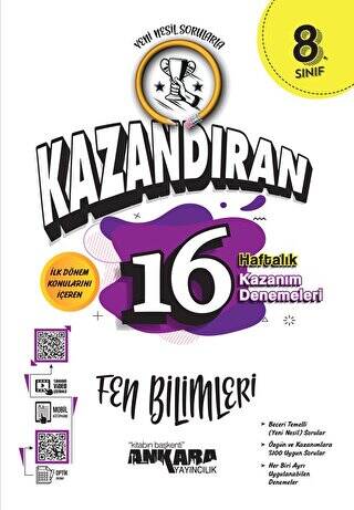 LGS Kazandıran 16 Haftalık Fen Bilimleri Kazanım Denemeleri - 1