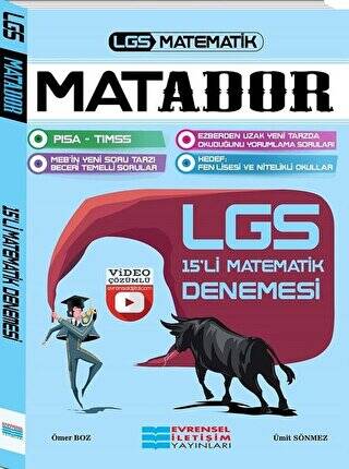 LGS Matador Video Çözümlü 15`li Matematik Denemesi - 1