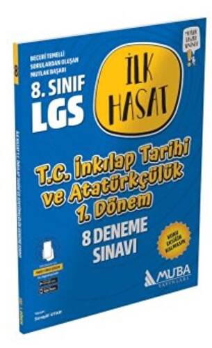 LGS T.C. İnkılap Tarihi ve Atatürkçülük İlk Hasat 8 Deneme Sınavı 1.Dönem Muba Yayınları - 1