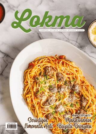 Lokma Aylık Yemek Dergisi Sayı: 128 Temmuz 2025 - 1
