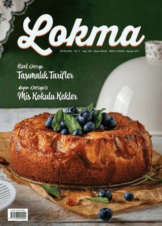 Lokma Aylık Yemek Dergisi Sayı: 130 Eylül 2025 - 1