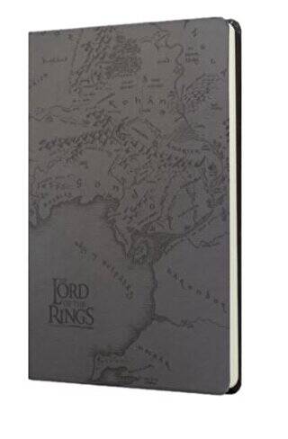 Lotr Orta Dünya Haritası Sert Kapak Butik Defter Siyah 80 yaprak - 1