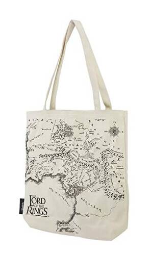 Mabbels Lotr Orta Dünya Haritası Bez Çanta Gabardin Krem ÇAN-389194 - 1