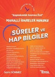 Mahalli İdareler Hukuku Süreler ve Hap Bilgiler - Kaymakamlık Sınavına Özel - 1