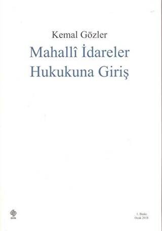 Mahalli İdareler Hukukuna Giriş - 1