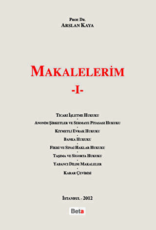 Makalelerim 1 - 1