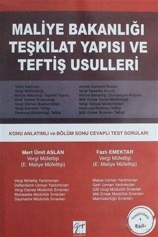 Maliye Bakanlığı Teşkilat Yapısı ve Teftiş Usulleri - 1