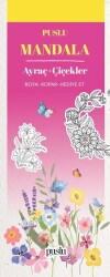 Mandala Ayraç - Çiçekler Boya-Kopar-Hediye Et - Puslu Yayıncılık