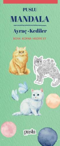 Mandala Ayraç - Kediler - 1